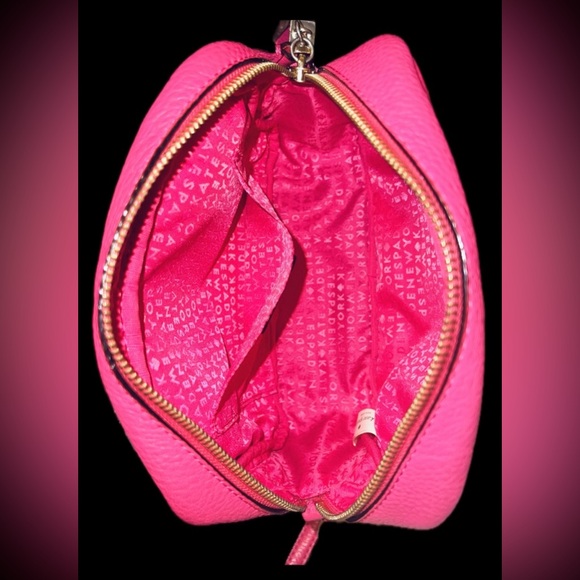 Kate Spade Larger Grey Street Mindy Leather Crossbody Silvertone Hardware Excel - Picture 7 of 17